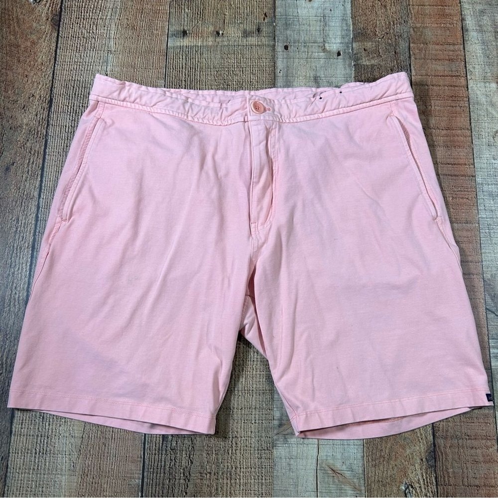 Good Man Brand Men 36 Waist Pink Peach Stretch Cotton Chino Shorts Large Short